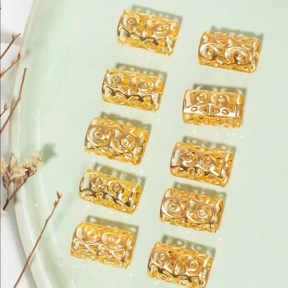 10 PCE Simple Hair Rings - Picture 6 of 7